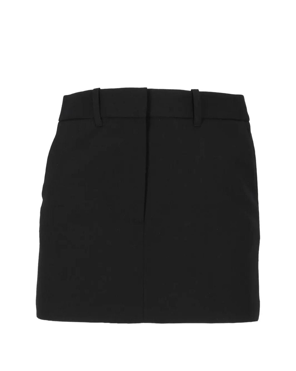 Elisabetta Franchi Black Gabardine Skirt