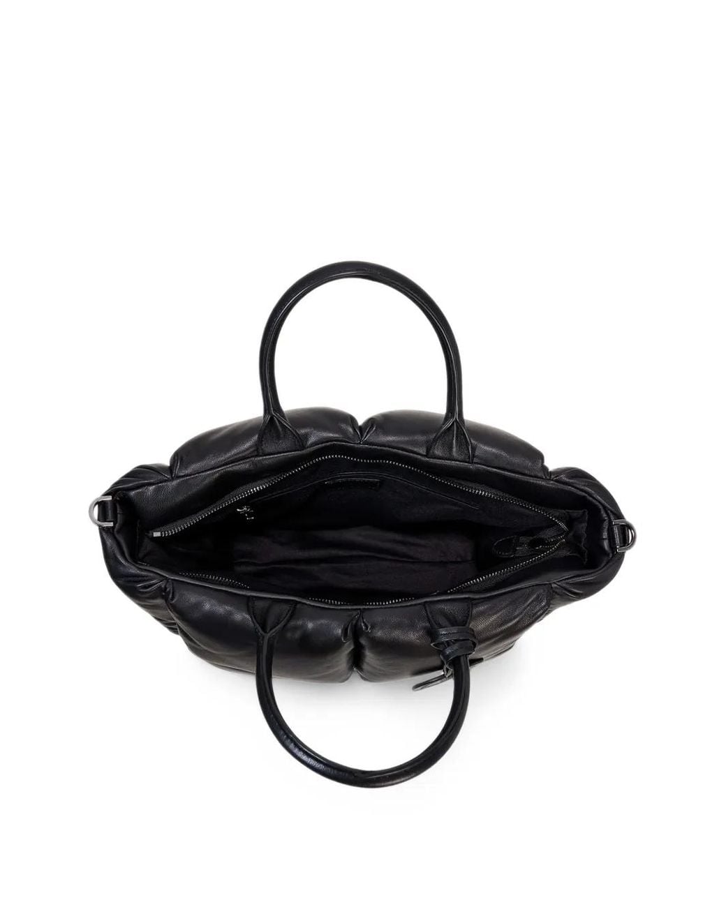 Bogner Black Gletsch Origin Amelie Padded Leather Tote Bag