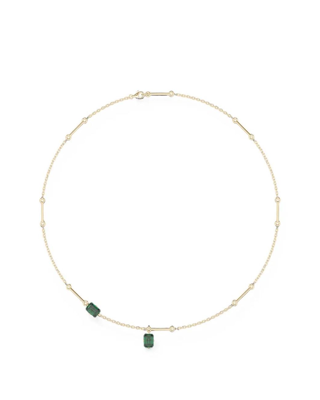 SOLO for Diamonds White Evergreen Emerald-Embellished Necklace