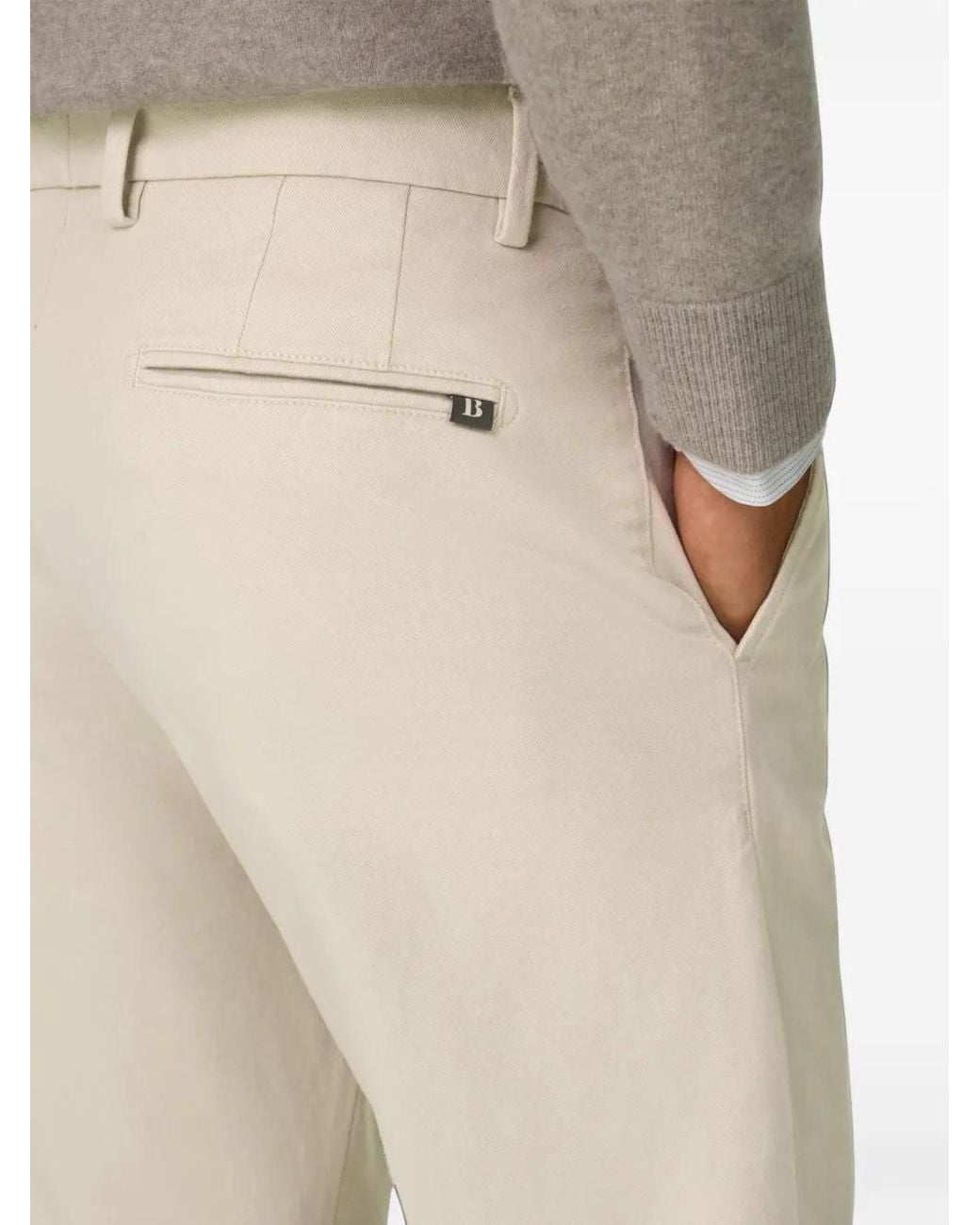 Boggi White Trousers for men