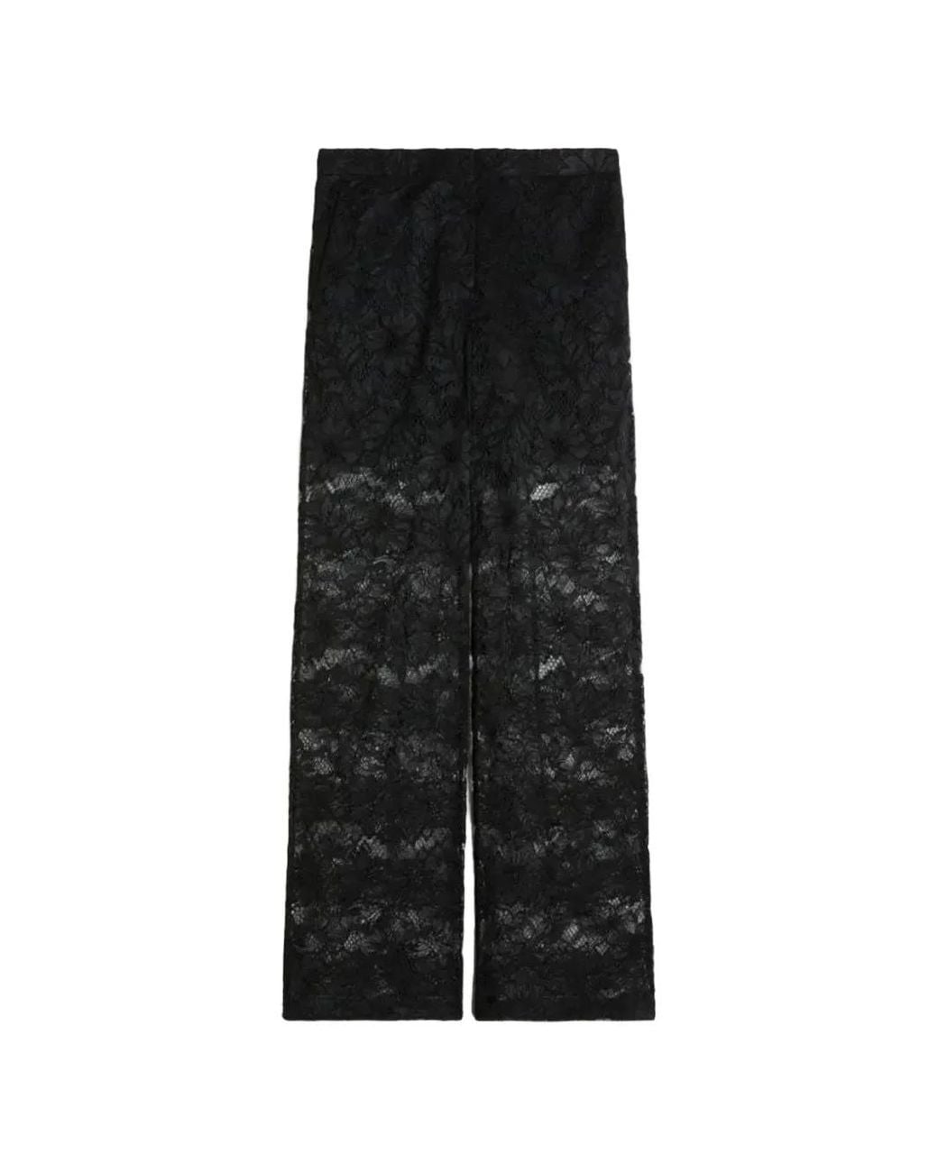 Sportmax Black Lace Trousers