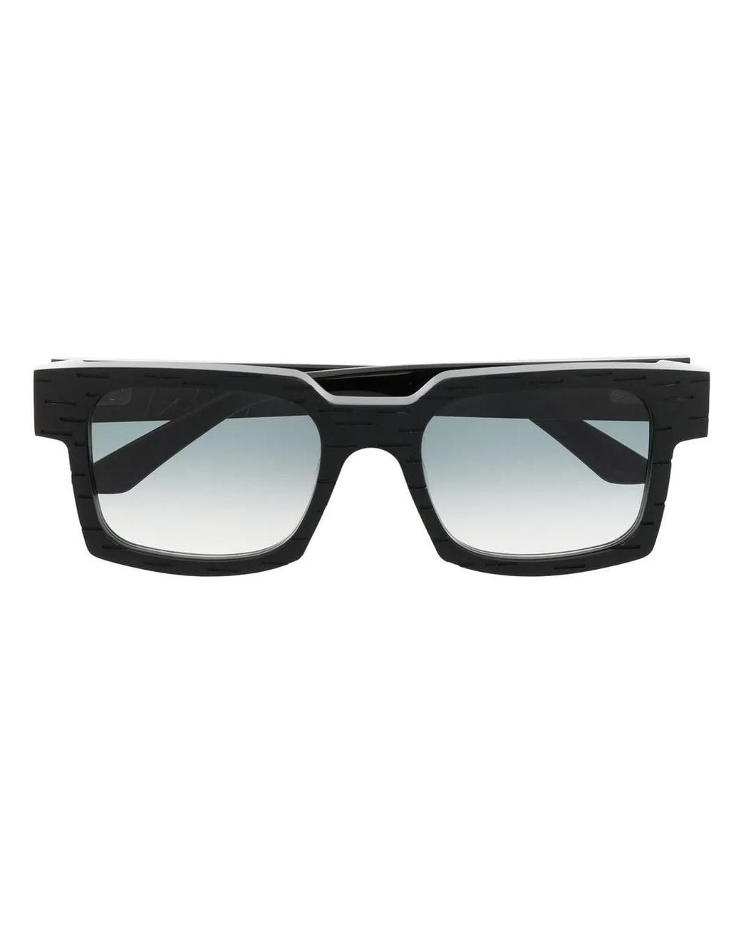 Yohji Yamamoto Black Square-Frame Tinted Sunglasses