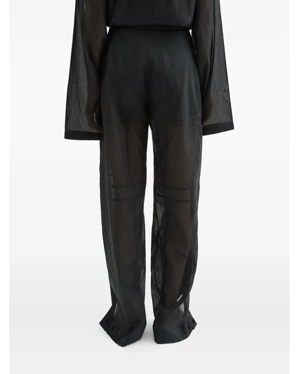 Jil Sander Black Cotton Trousers
