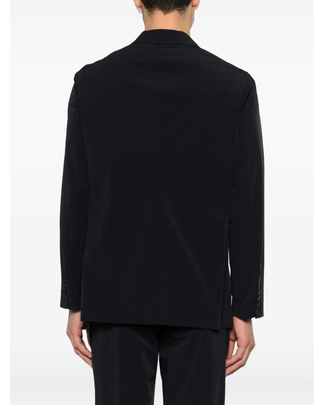 Emporio Armani Black Polyamide Blazer for men