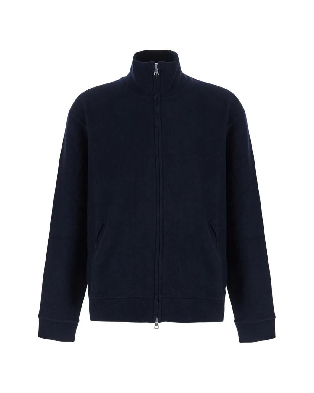 NN07 Blue Cardigan Zippé À Col Montant for men