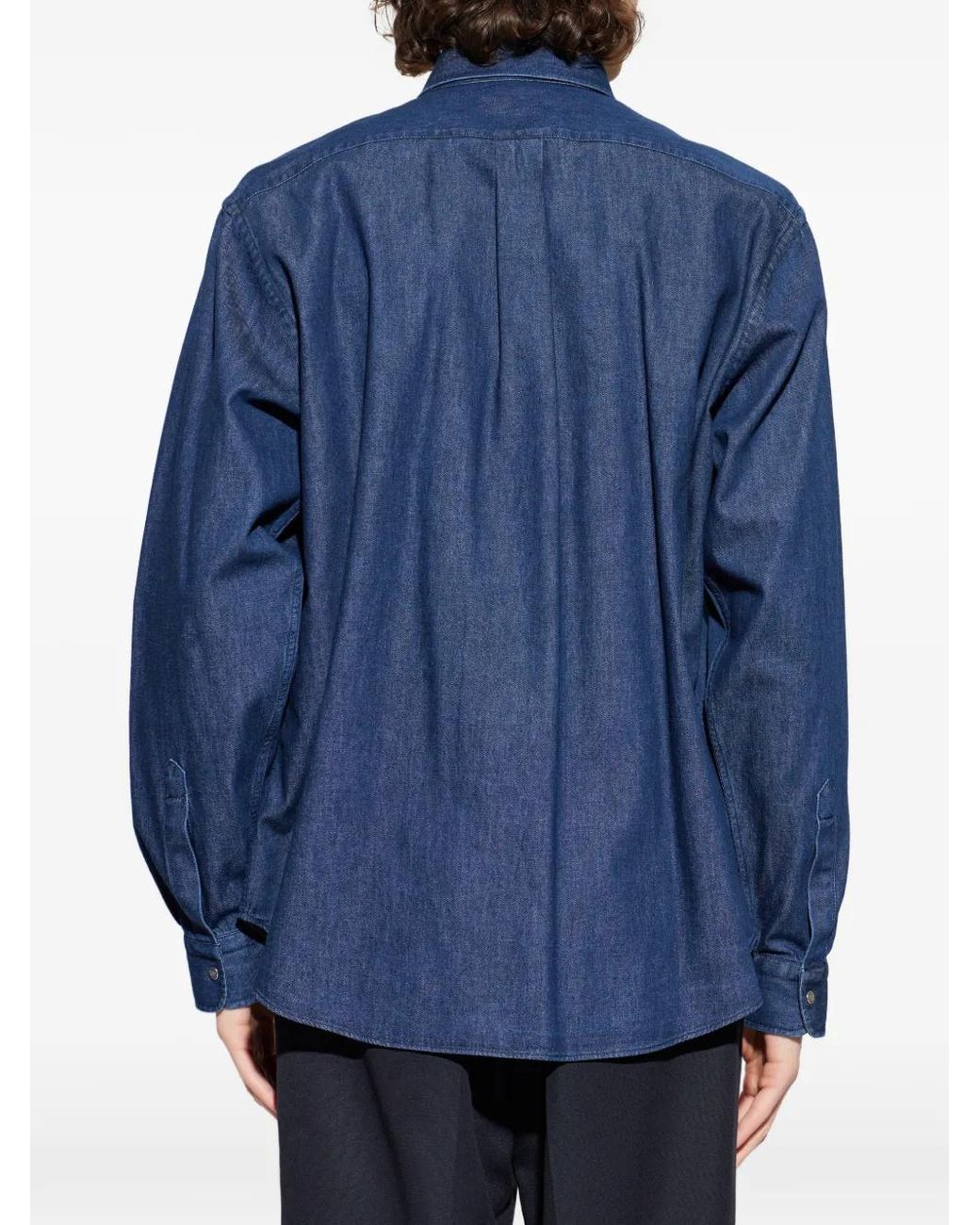 Fendi Blue Pocket Shirt for men