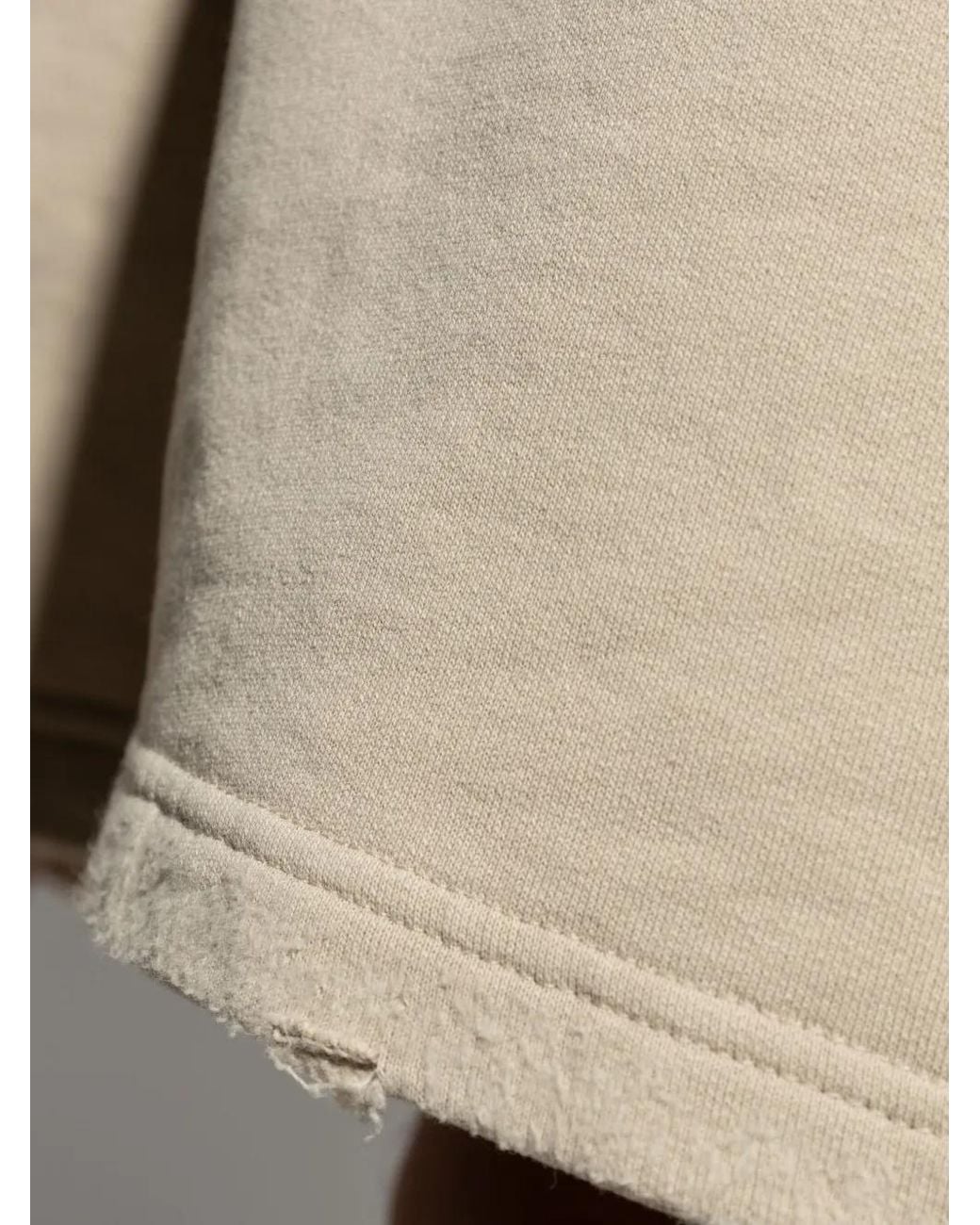 Balenciaga Natural Logo-Embroidered Bermuda Shorts for men
