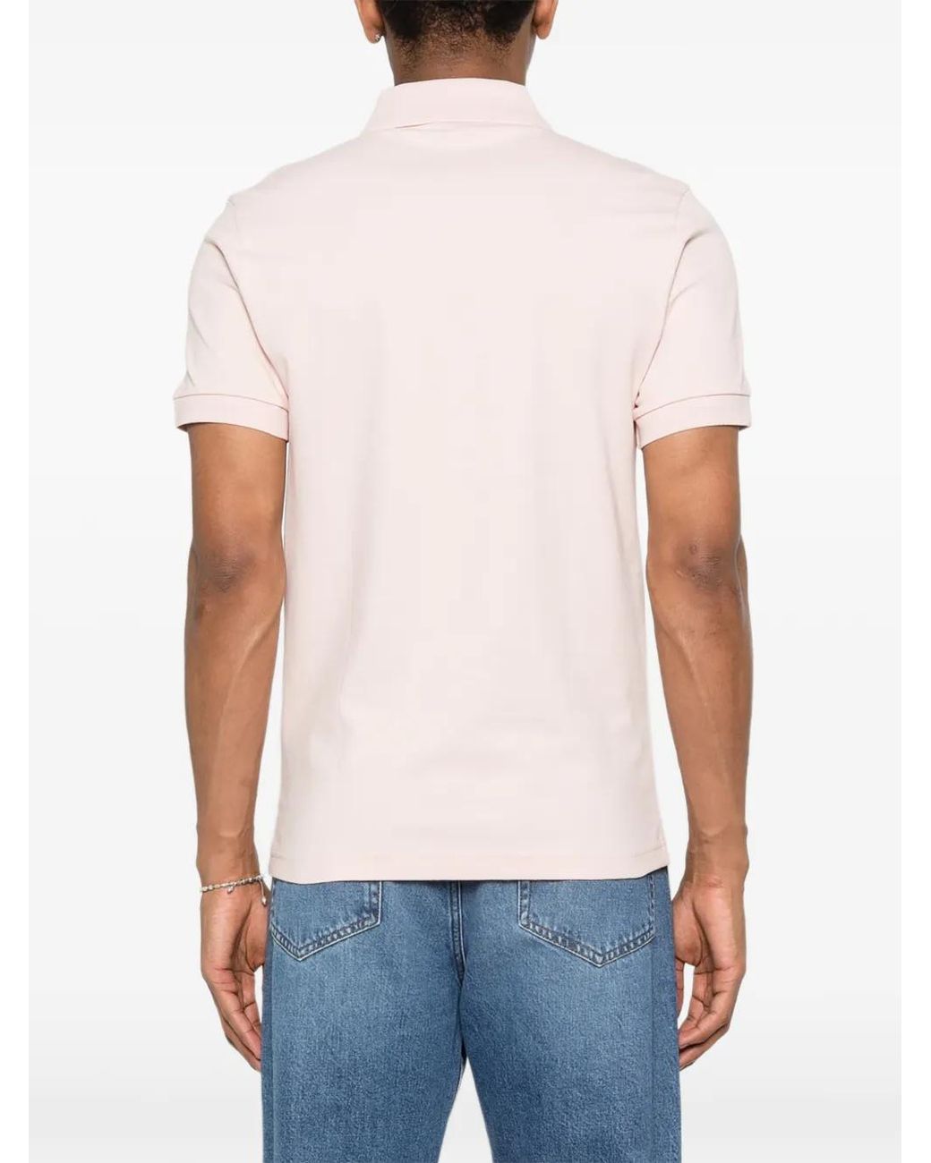 Boss Pink Polo À Col Zippé for men