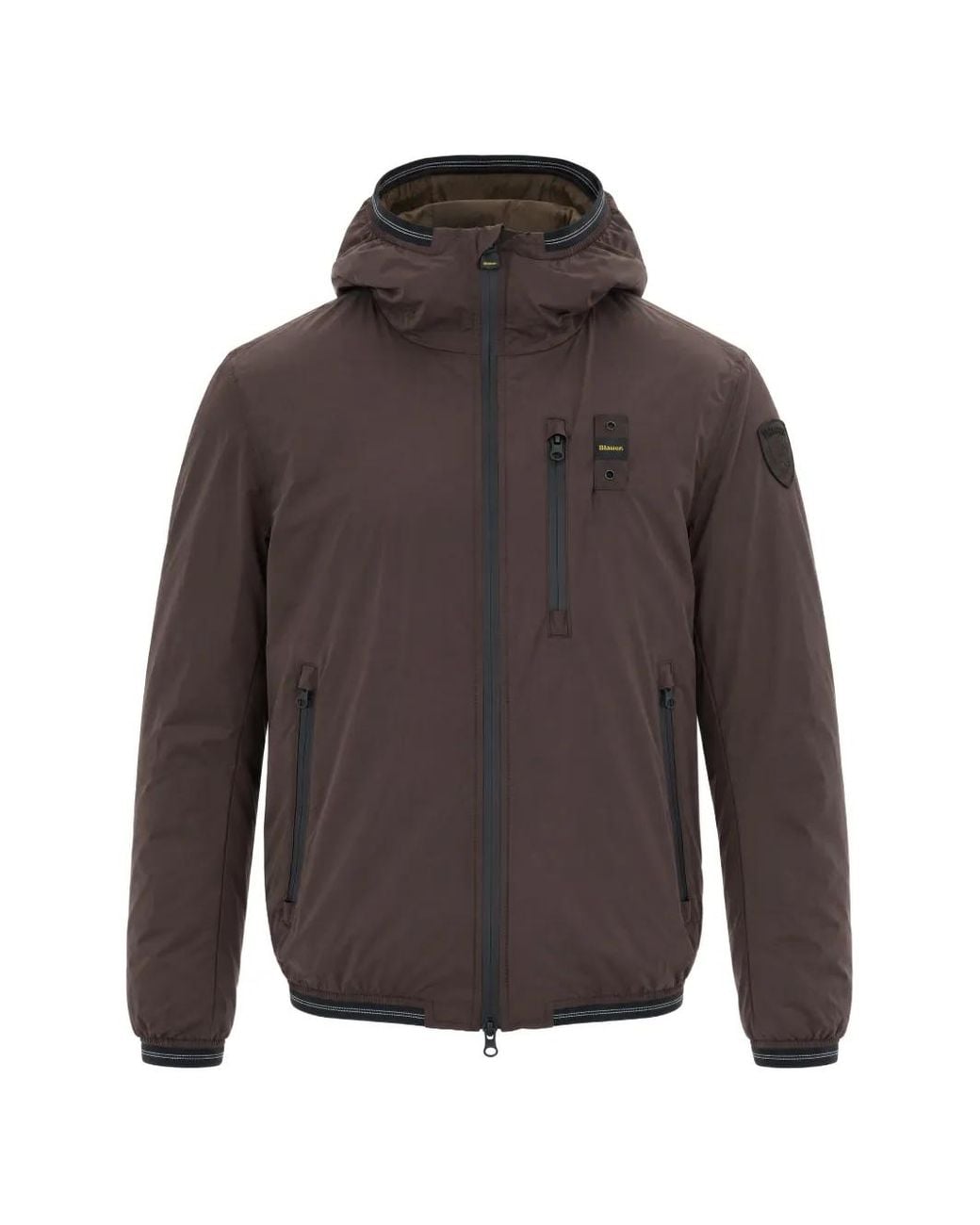 Blauer Brown Devon Hooded Zip-Up Jacket for men