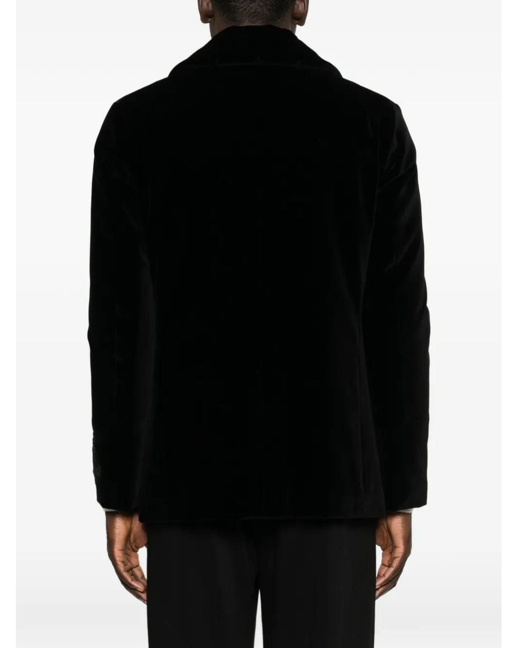 Sealup Black Double-Breasted Coat for men