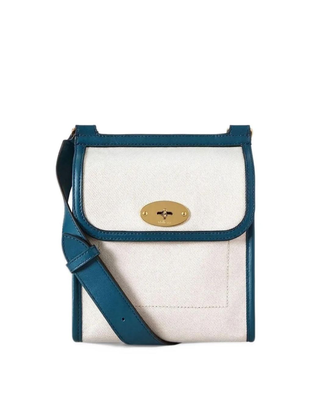 Mulberry Blue Petit Sac Porté Épaule Antony En Toile À Fermoir Postman's Lock for men