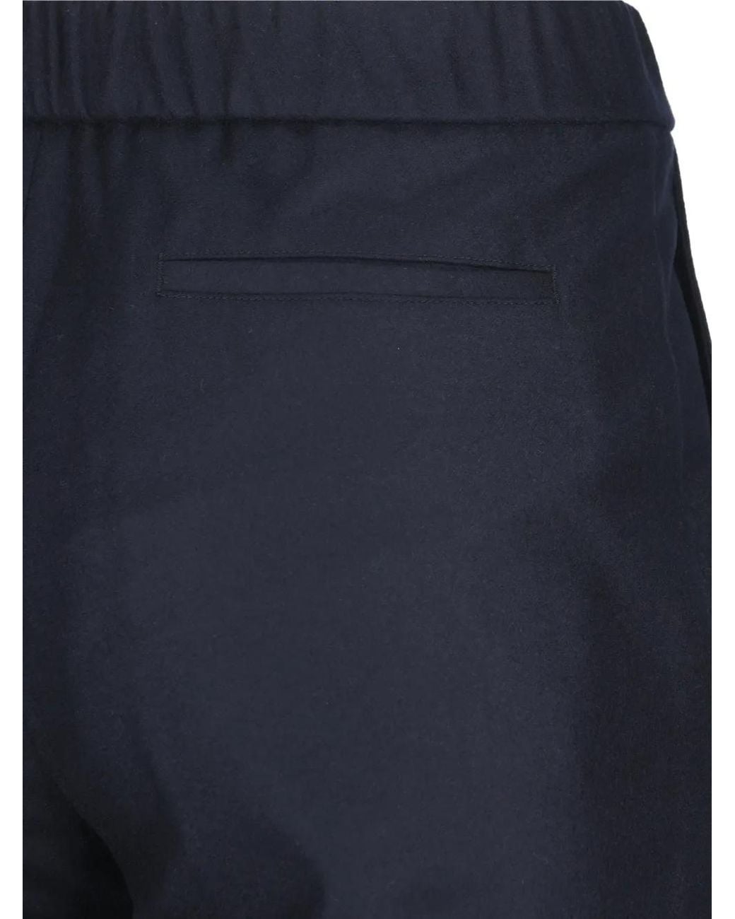 Loro Piana Blue Leisure City Drawstring Trousers for men