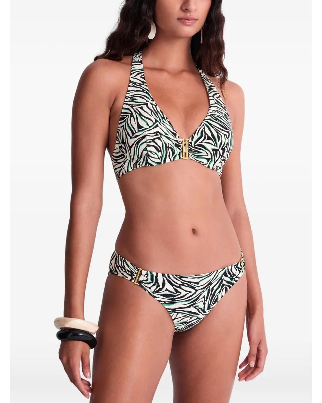 Aubade White Tropical Splash Bikini Bottoms