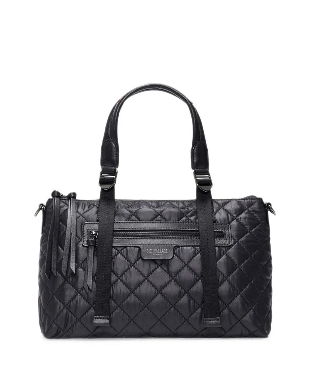 MZ Wallace Black Small Park Quilted Tote Bag