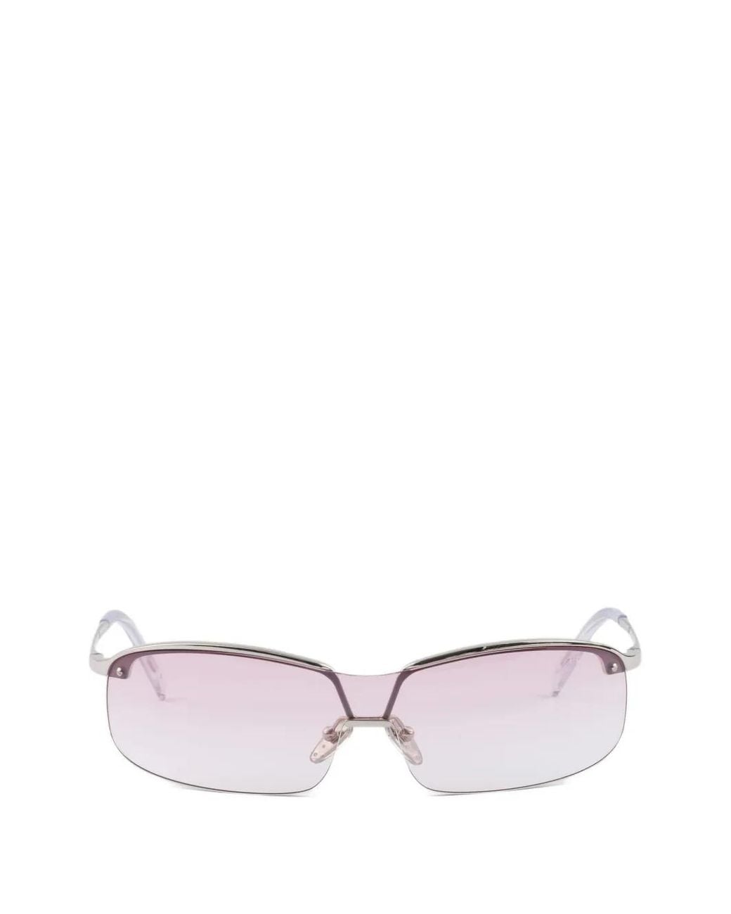 Prada Collection Zonnebril in het Metallic