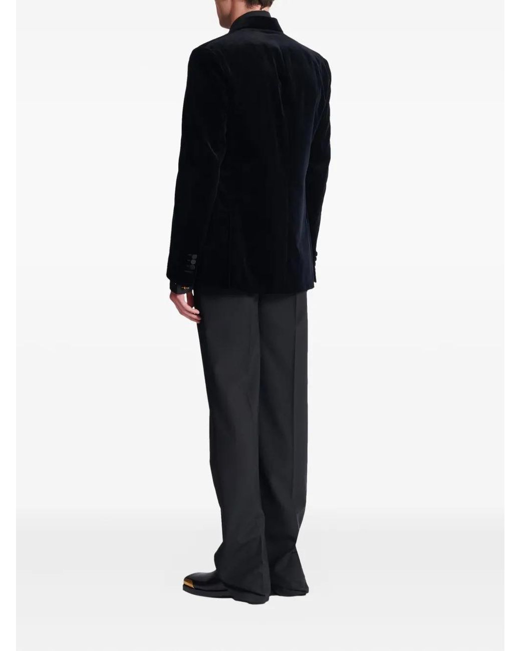 Blazer Con Botones Balmain de hombre de color Black