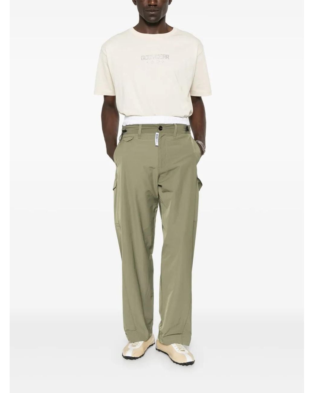 Gcds Green Poplin Pants for men