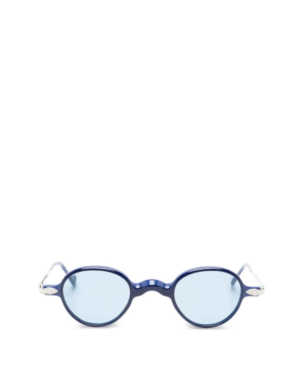 Eyepetizer White Tango Round-Frame Sunglasses