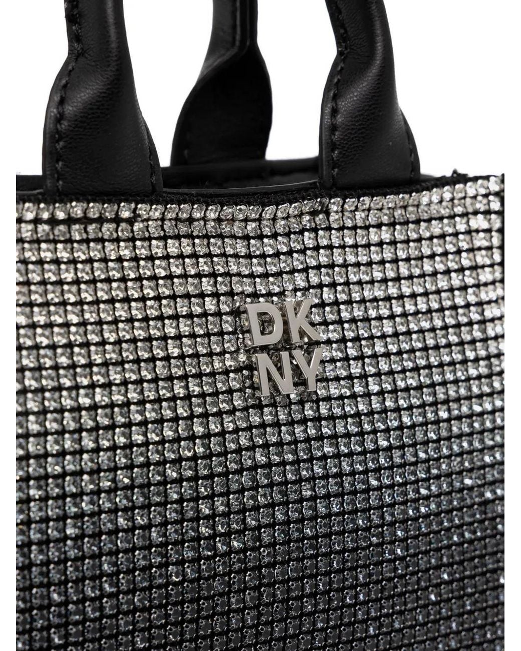 DKNY Black Mini Hadleen Top-Handle Tote Bag