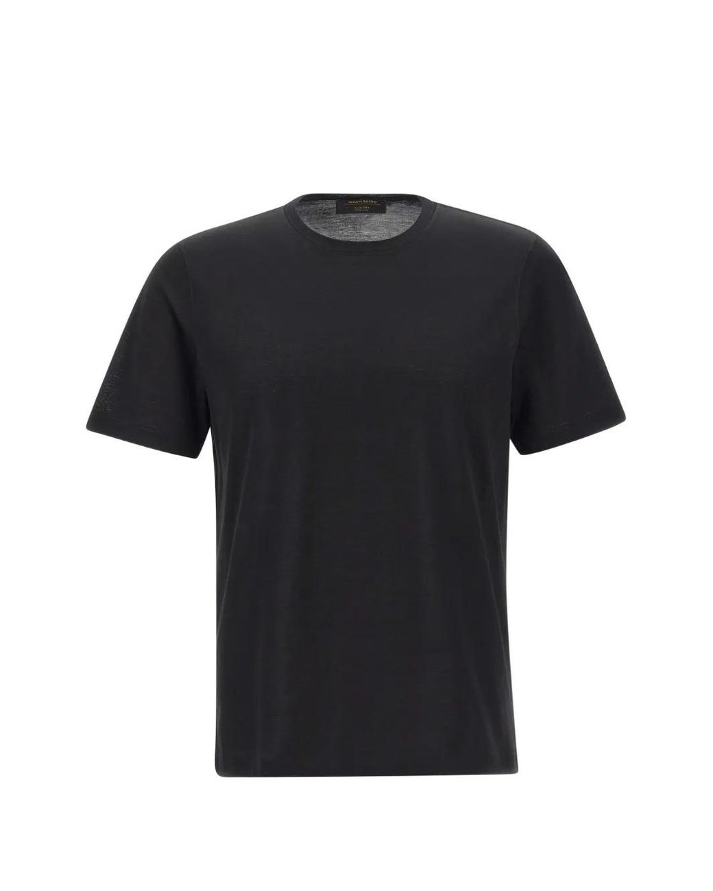 Gran Sasso Black Crew-Neck T-Shirt for men