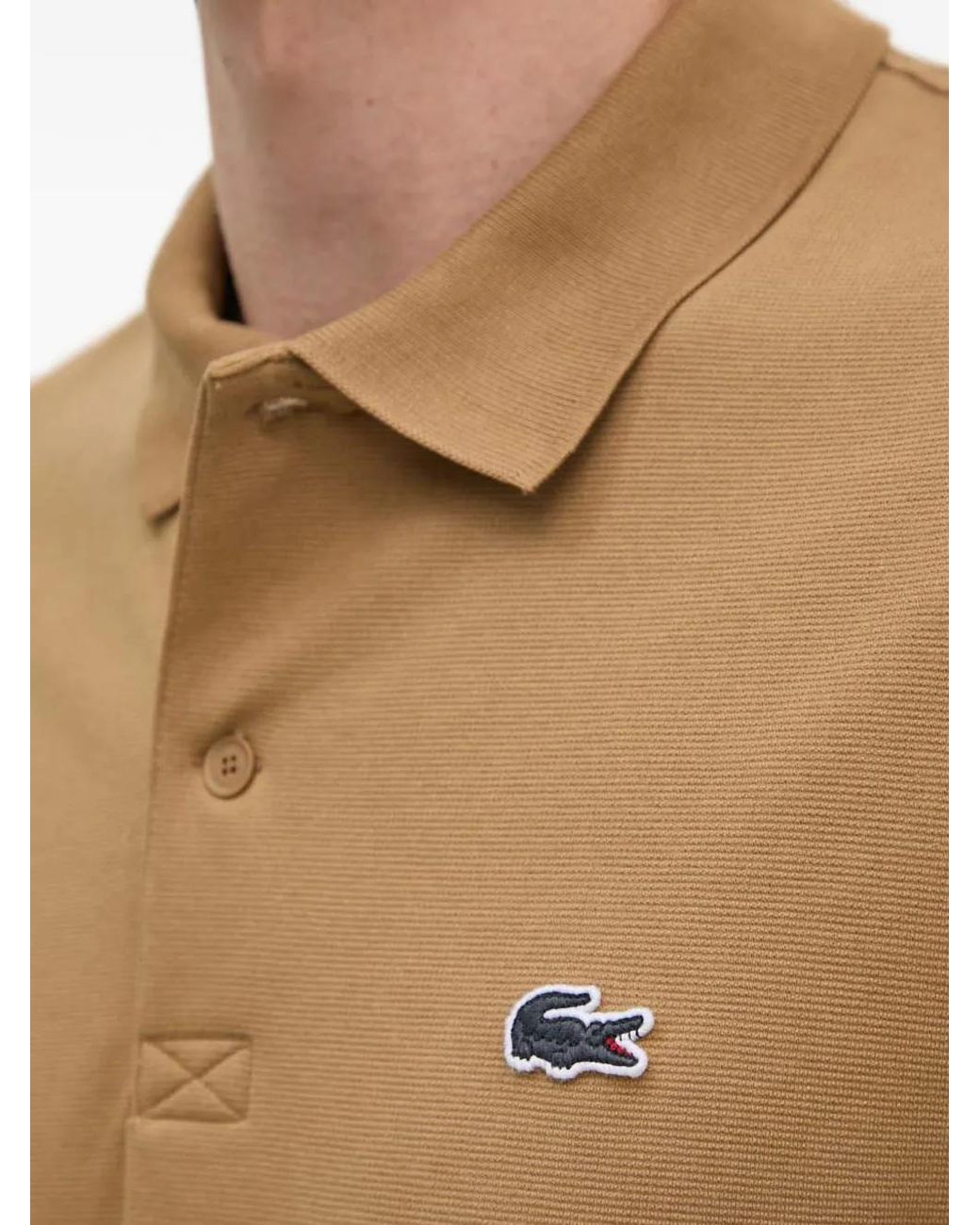 Polo À Patch Logo Lacoste pour homme en coloris Blue