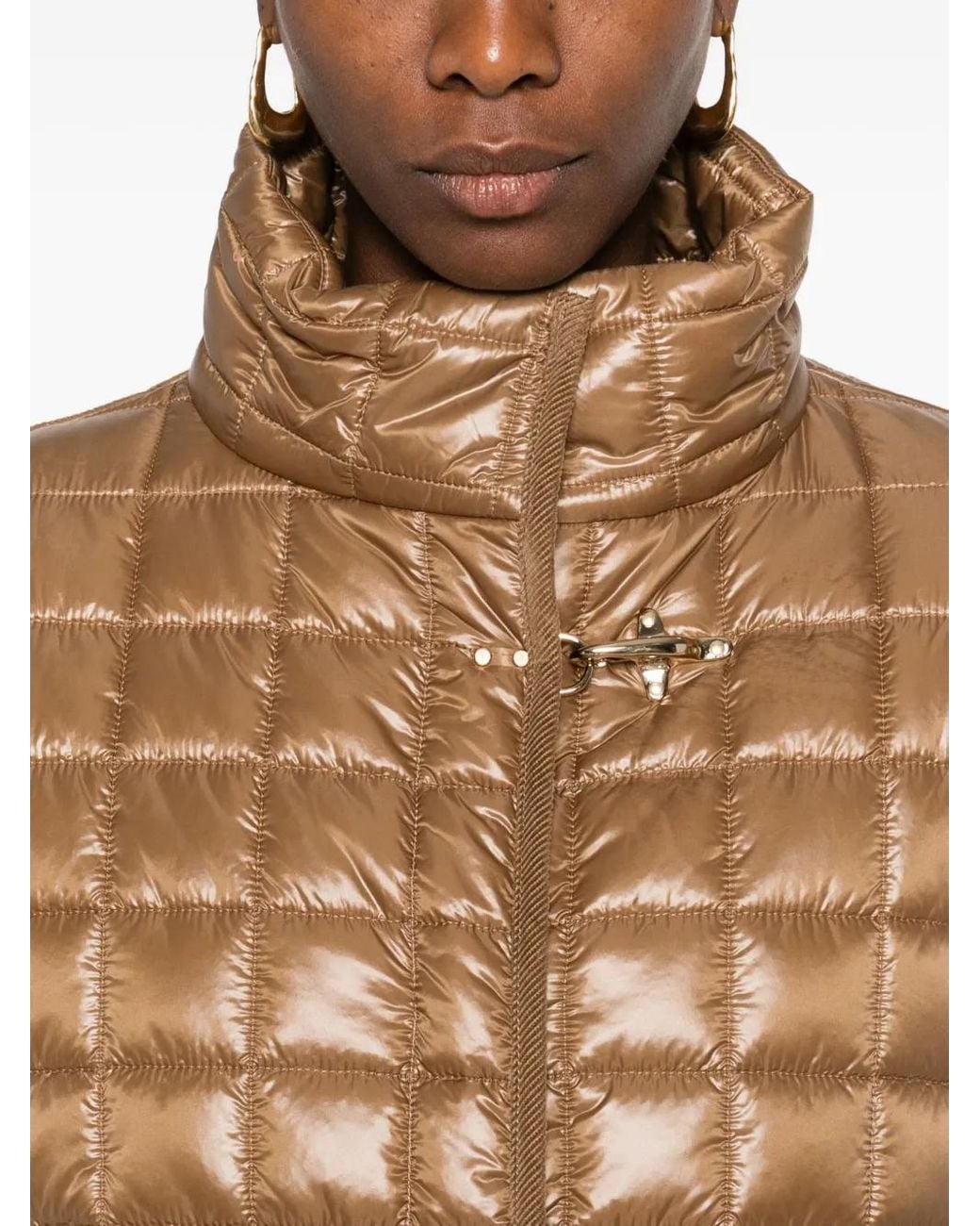 Fay Natural Quilted Padded Jacket