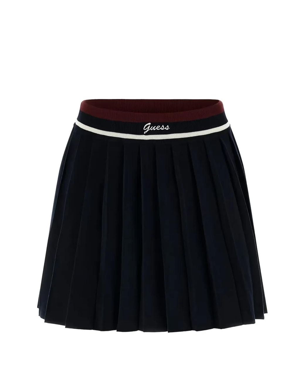 Guess Black Pleated Mini Skirt