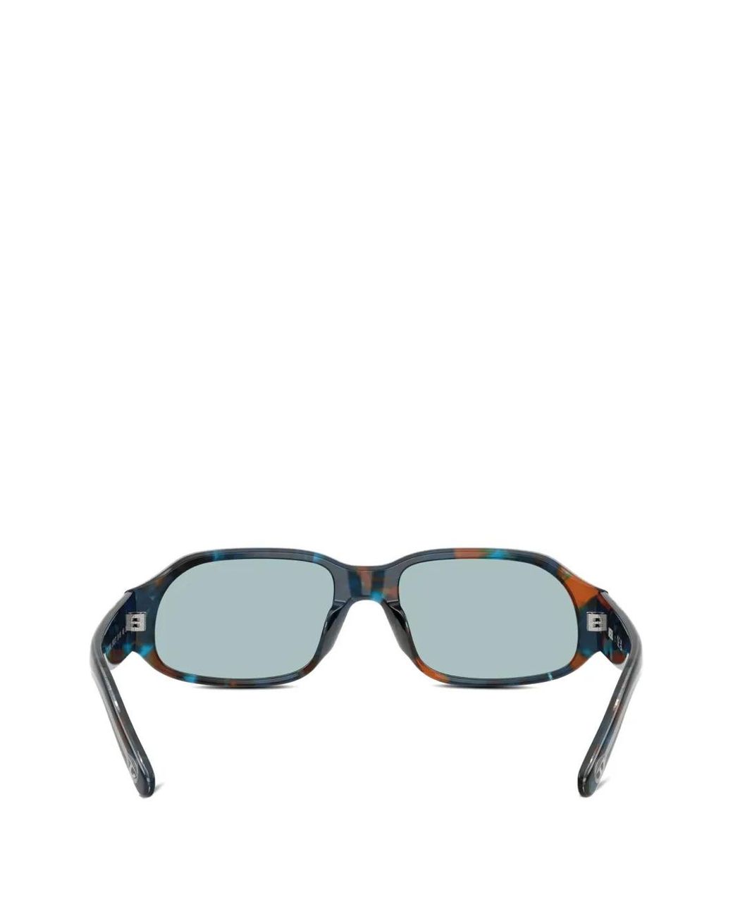 DIESEL Blue Lunettes De Soleil À Monture Rectangulaire