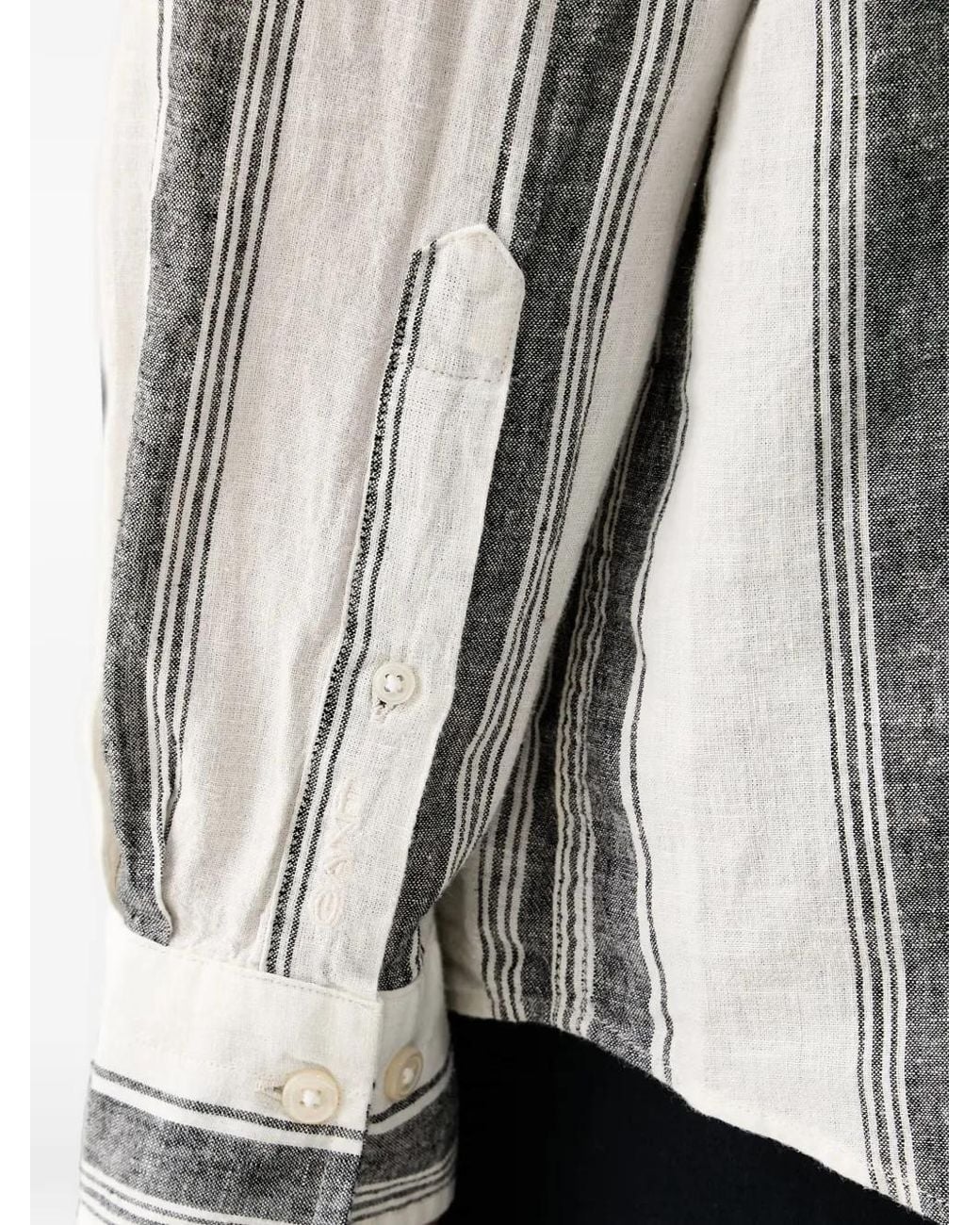 Gant Gray Vertical-Stripe Button-Down Shirt for men