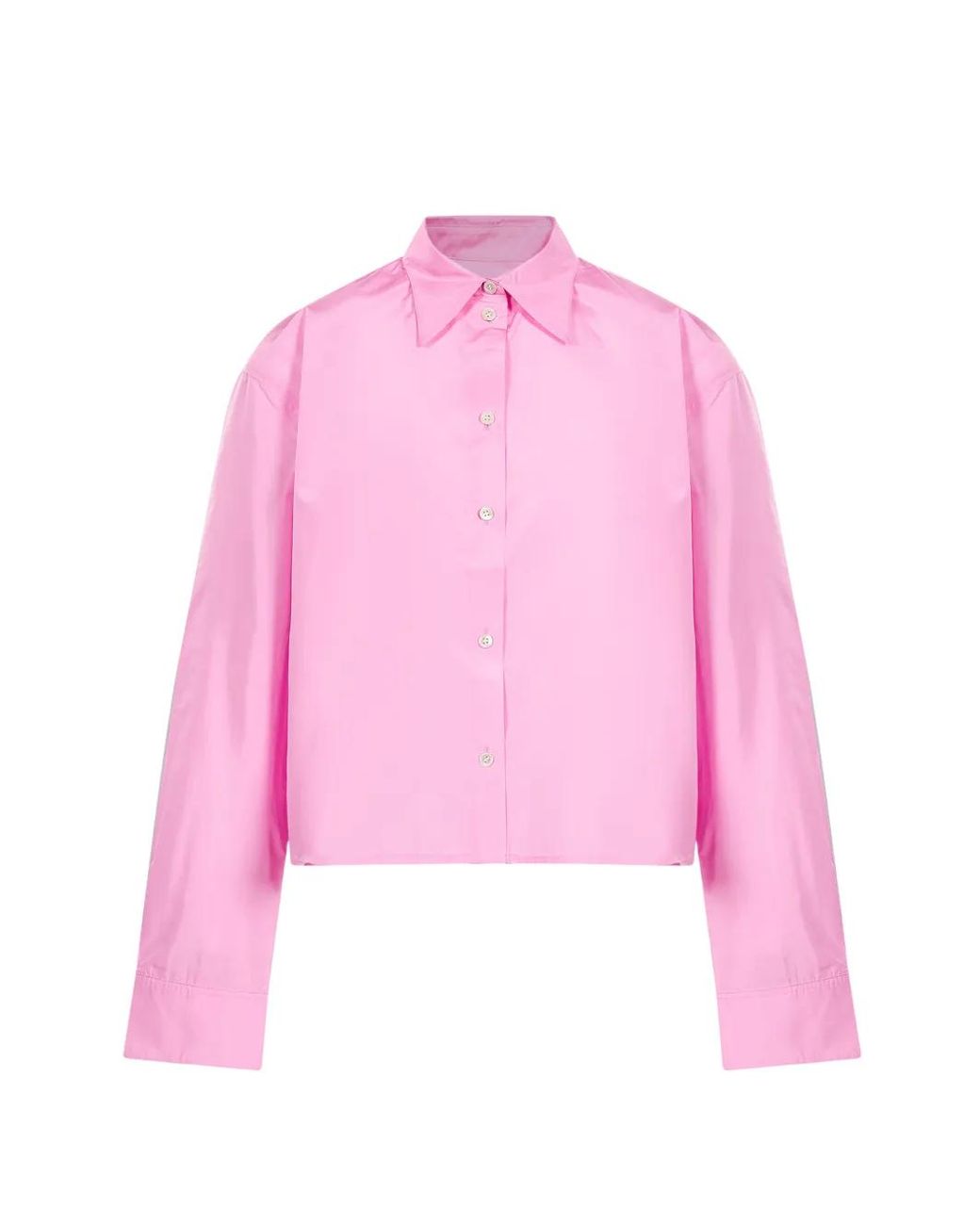 Soeur Pink Chemise Crop À Manches Longues