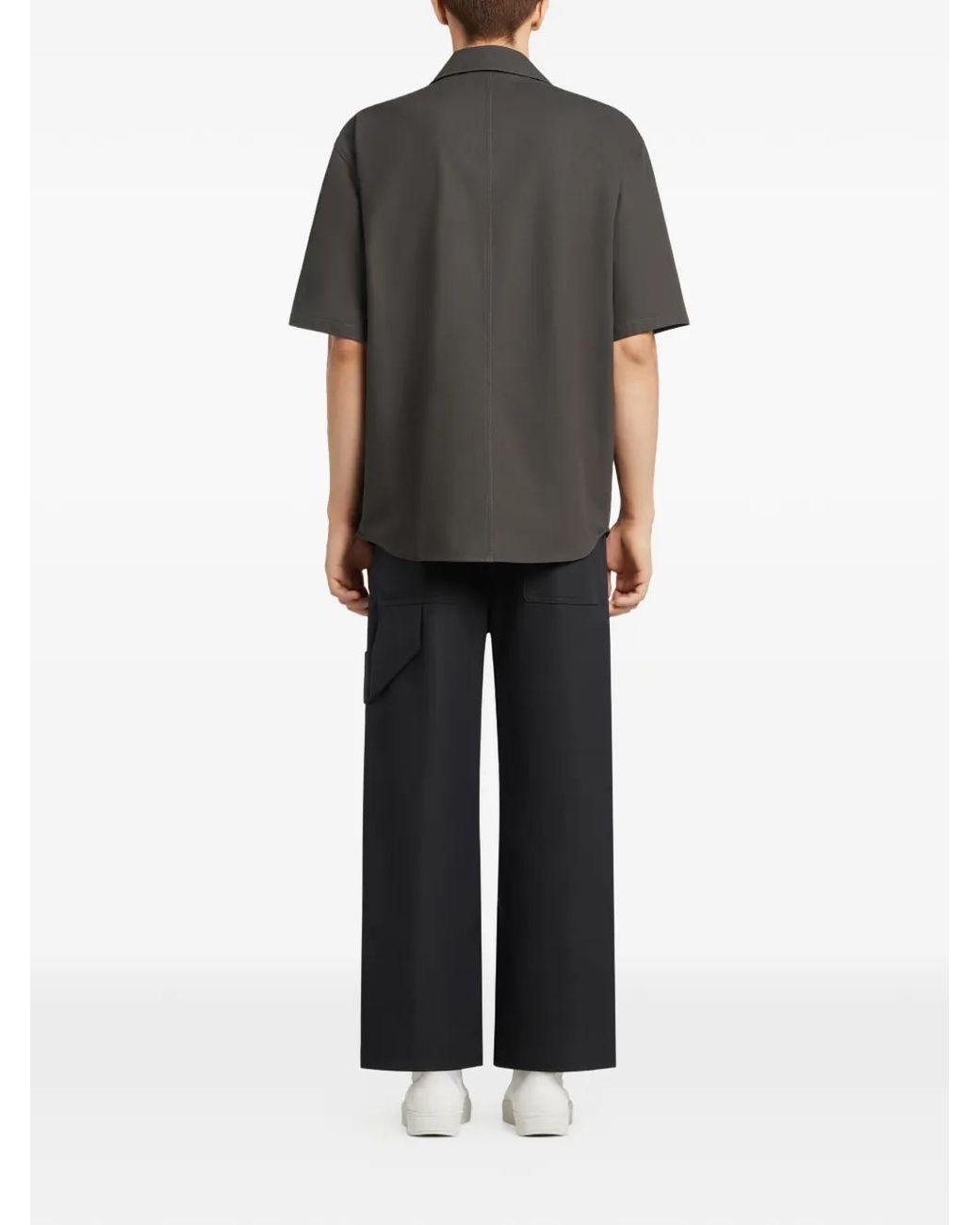 Courreges Black Pocket Short-Sleeve Shirt