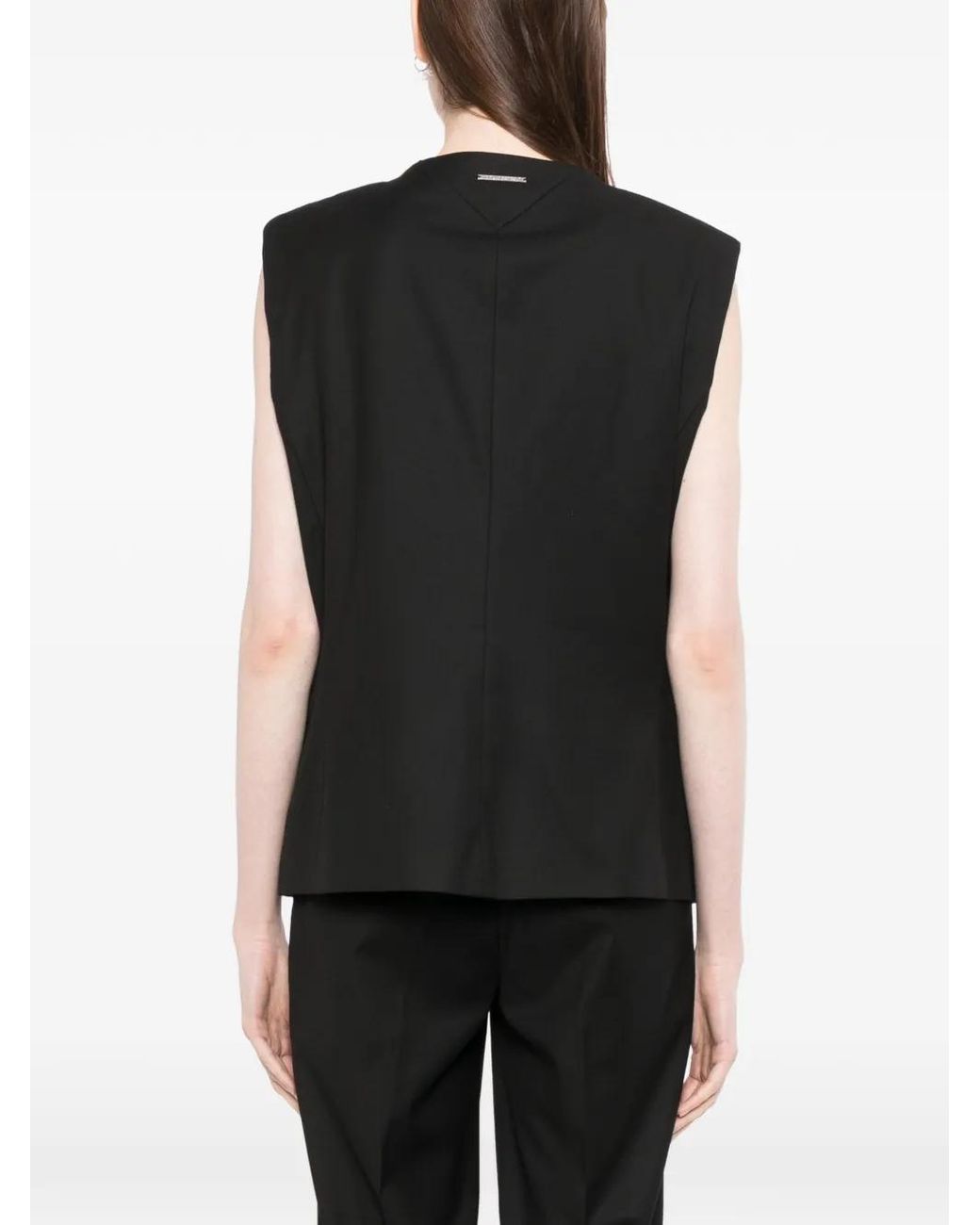 Karl Lagerfeld Black Veston À Plaque Logo