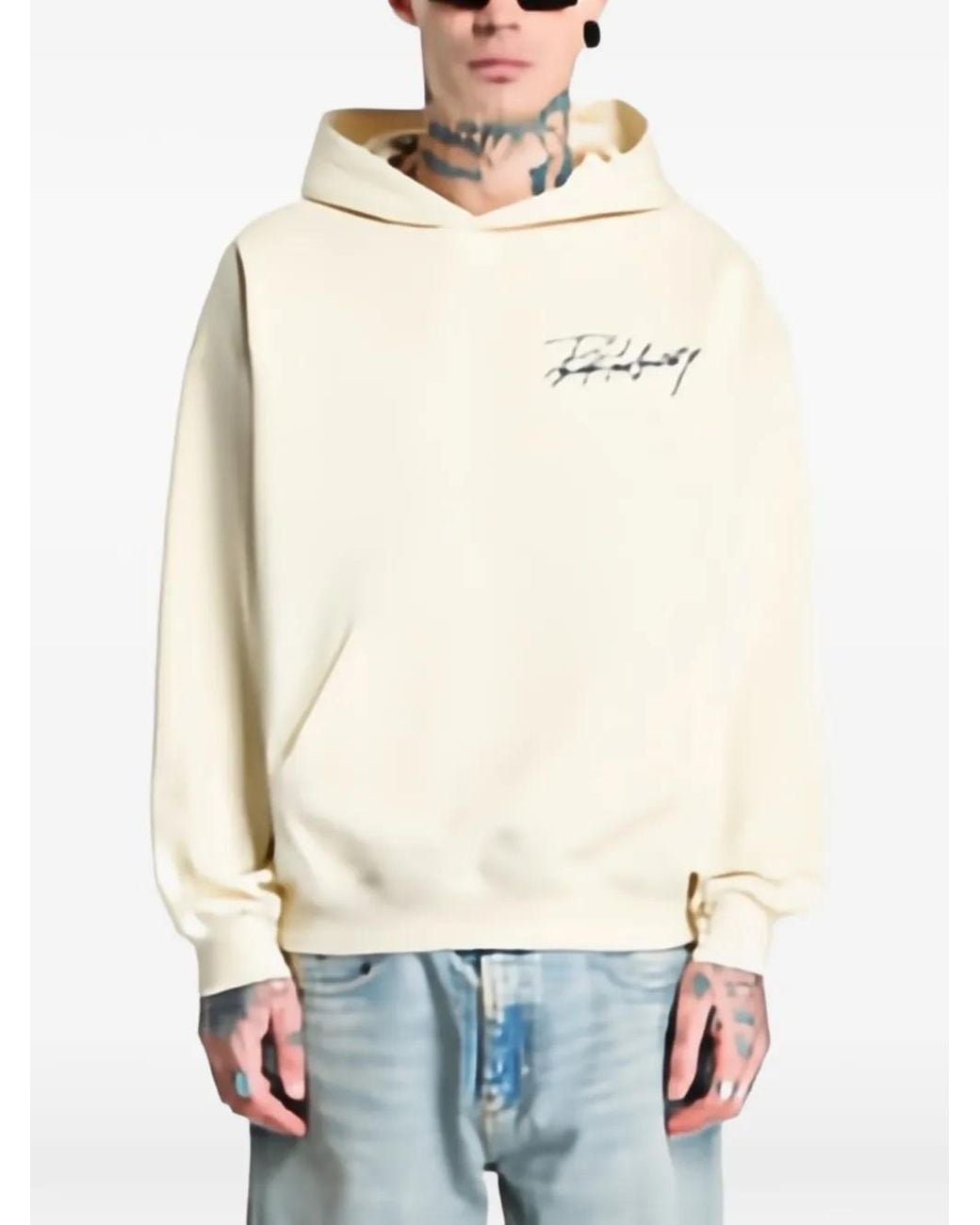 Prosto. White Club Logo-Print Hoodie for men