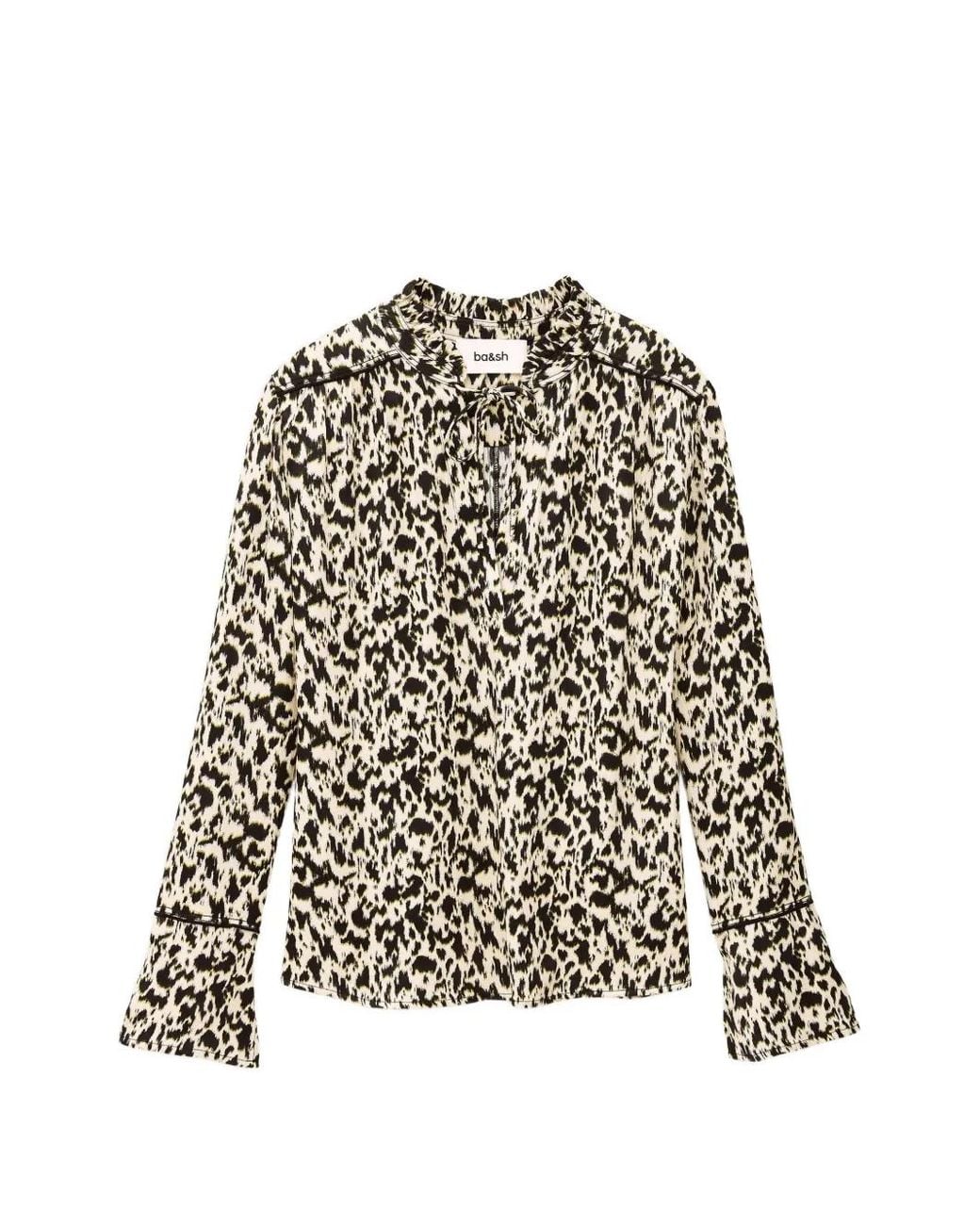 Ba&sh White Pia Patterned Blouse
