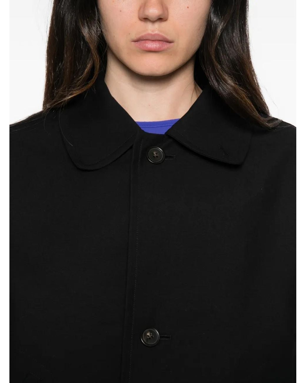 Sofie D'Hoore Black Veste Cima Boutonnée À Coupe Oversize