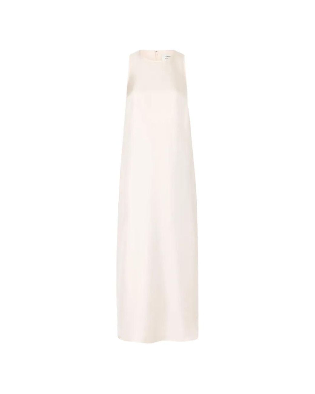 Loulou de Saison White Paloma Twisted Back Midi Dress