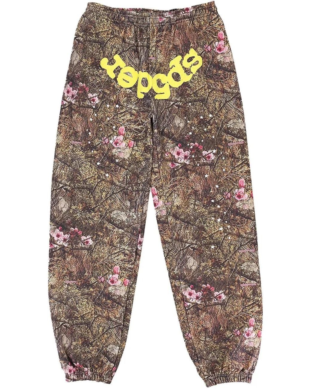 Sp5der Web Og "Camo" Trainingsbroek in het Blue voor heren