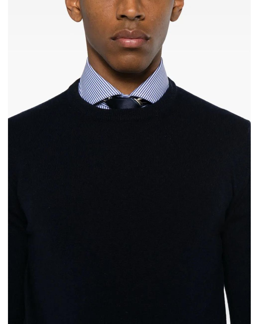 Eraldo Black Crew-Neck Sweater for men