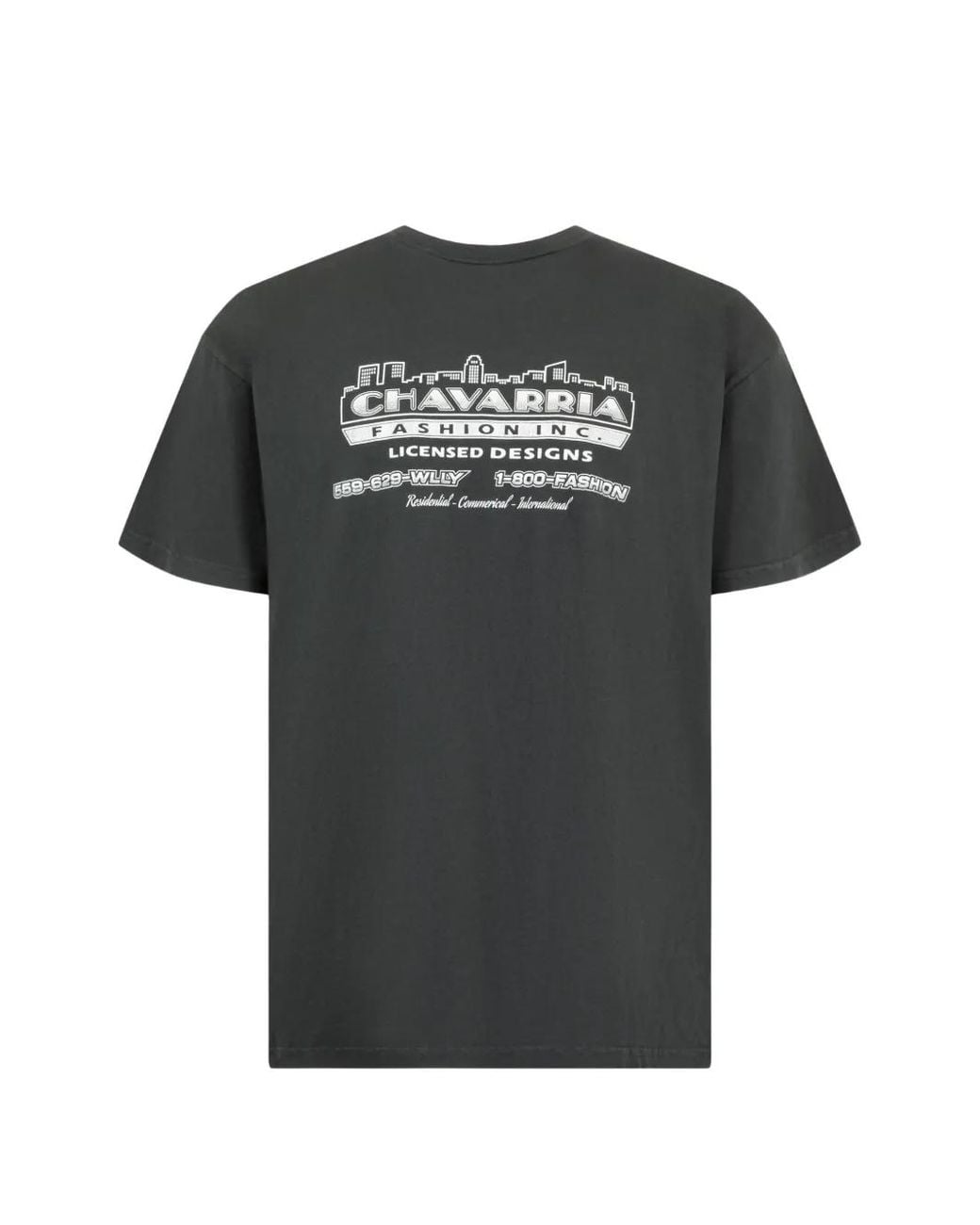 Willy Chavarria Black Graphic-Print T-Shirt