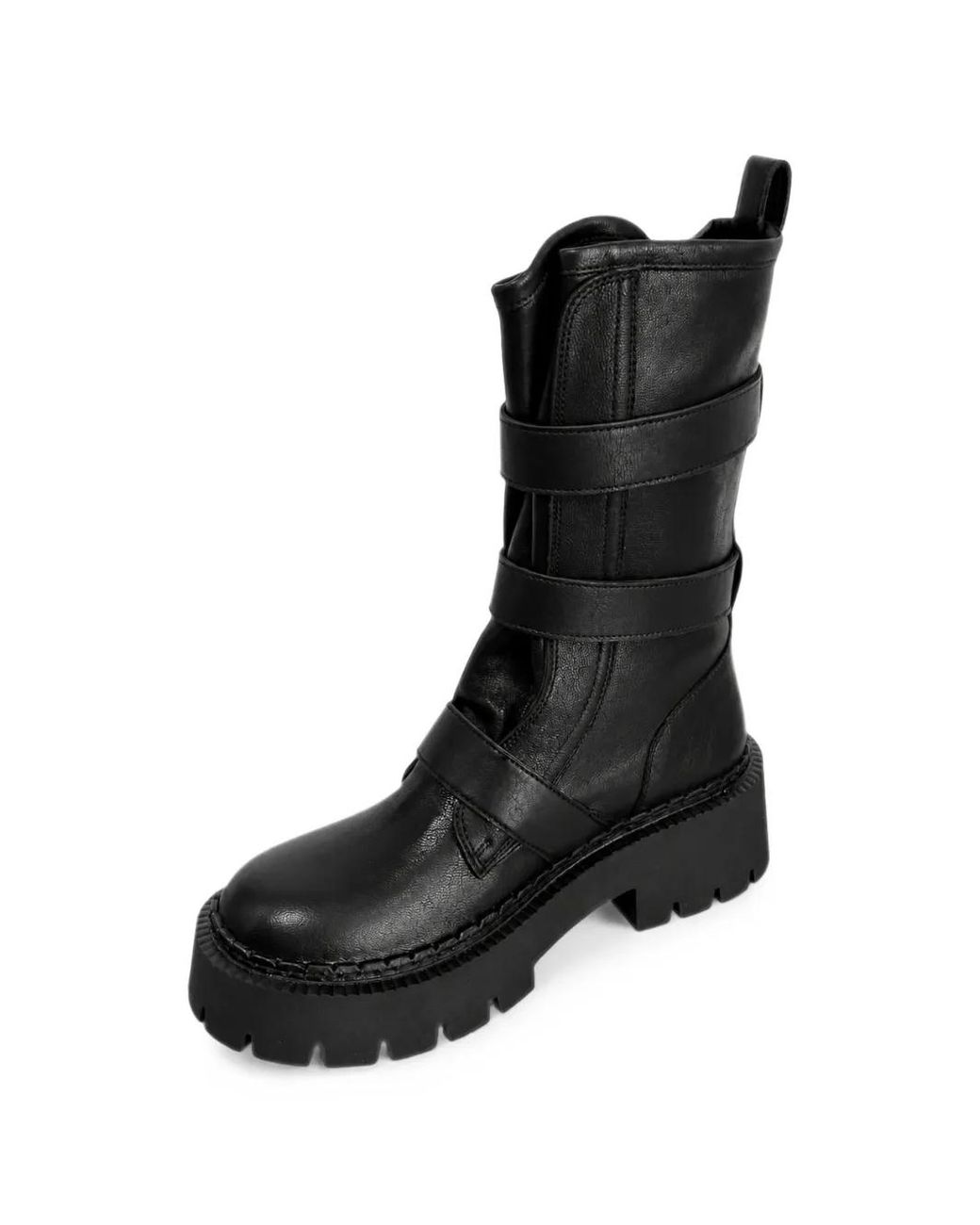 Vic Matié Black Bottines À Boucle