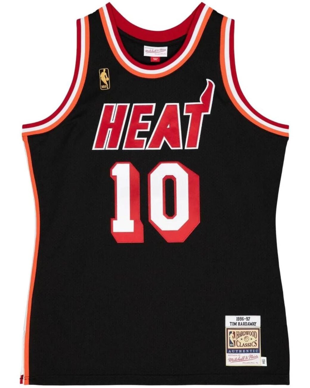 Mitchell & Ness Black "Nba Miami Heat 96 Tim Hardaway" Authentic Jersey for men