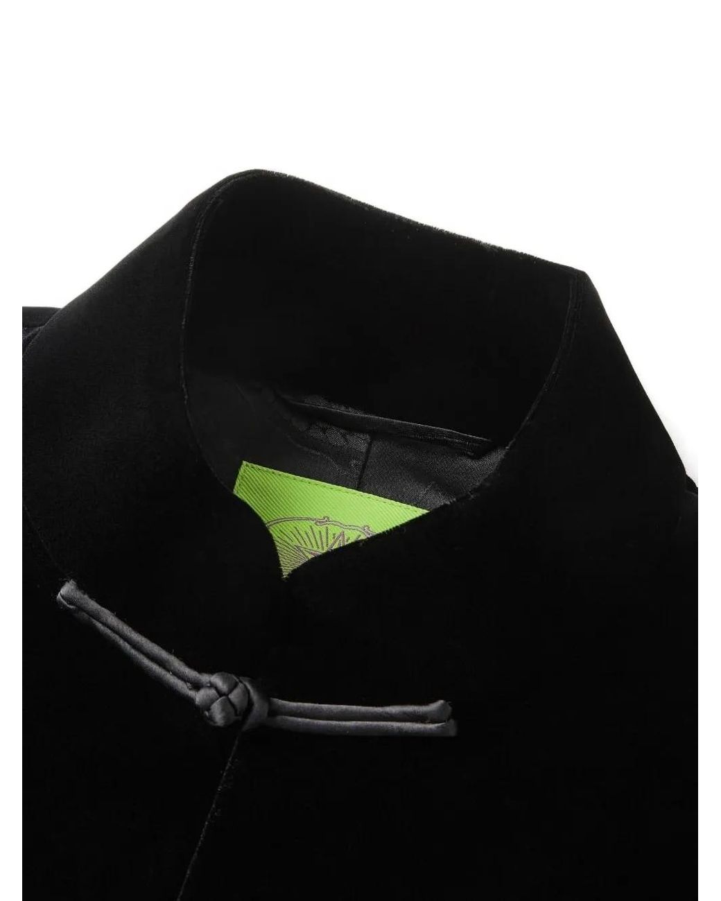 Shanghai Tang Black Mandarin-Collar Jacket for men