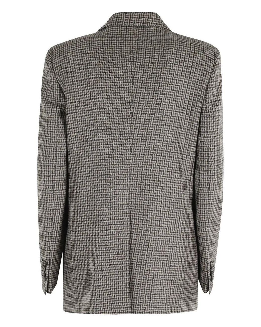 Antonelli Black Houndstooth-Pattern Blazer