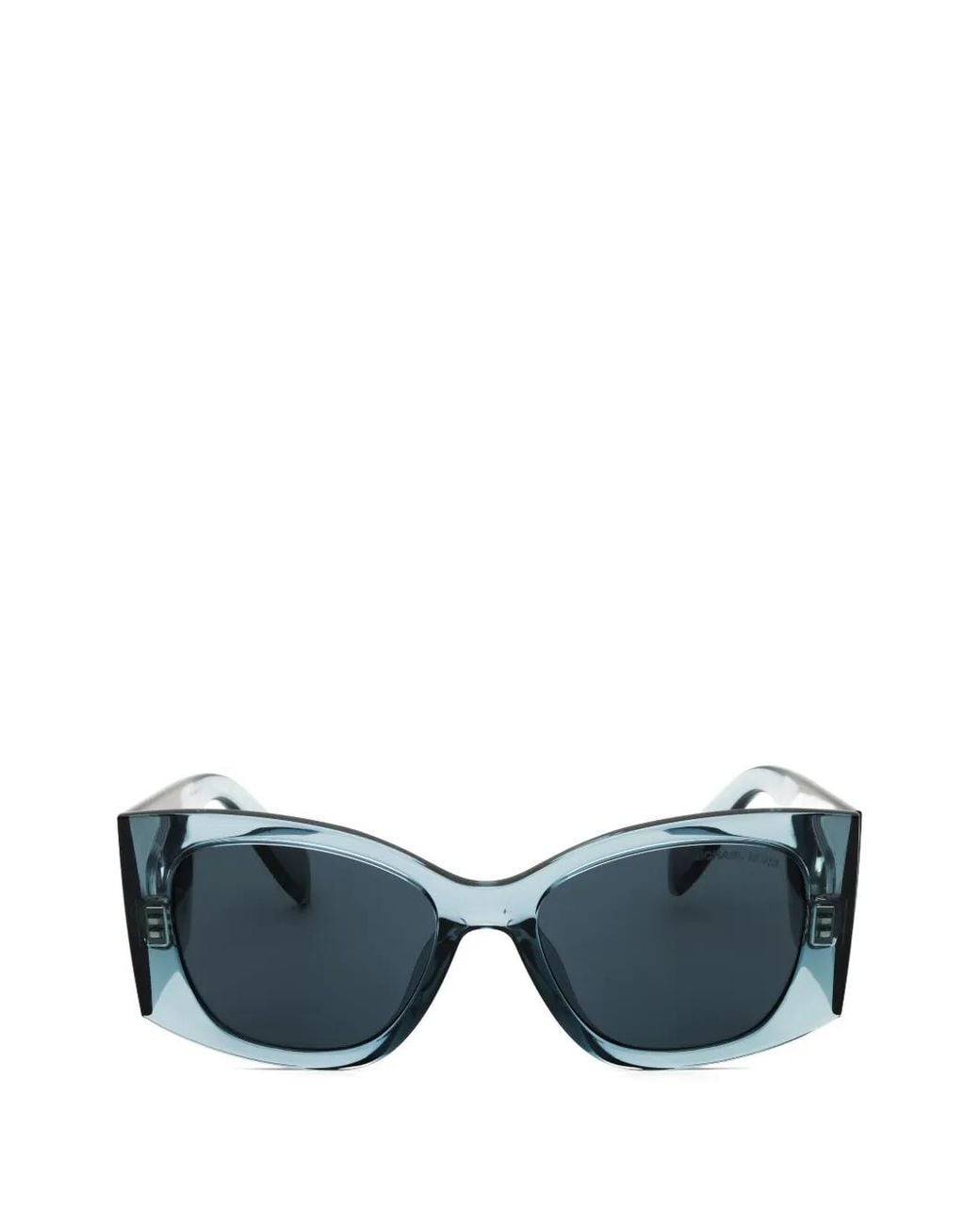 Michael Kors Blue Oversized Logo-Plaque Sunglasses