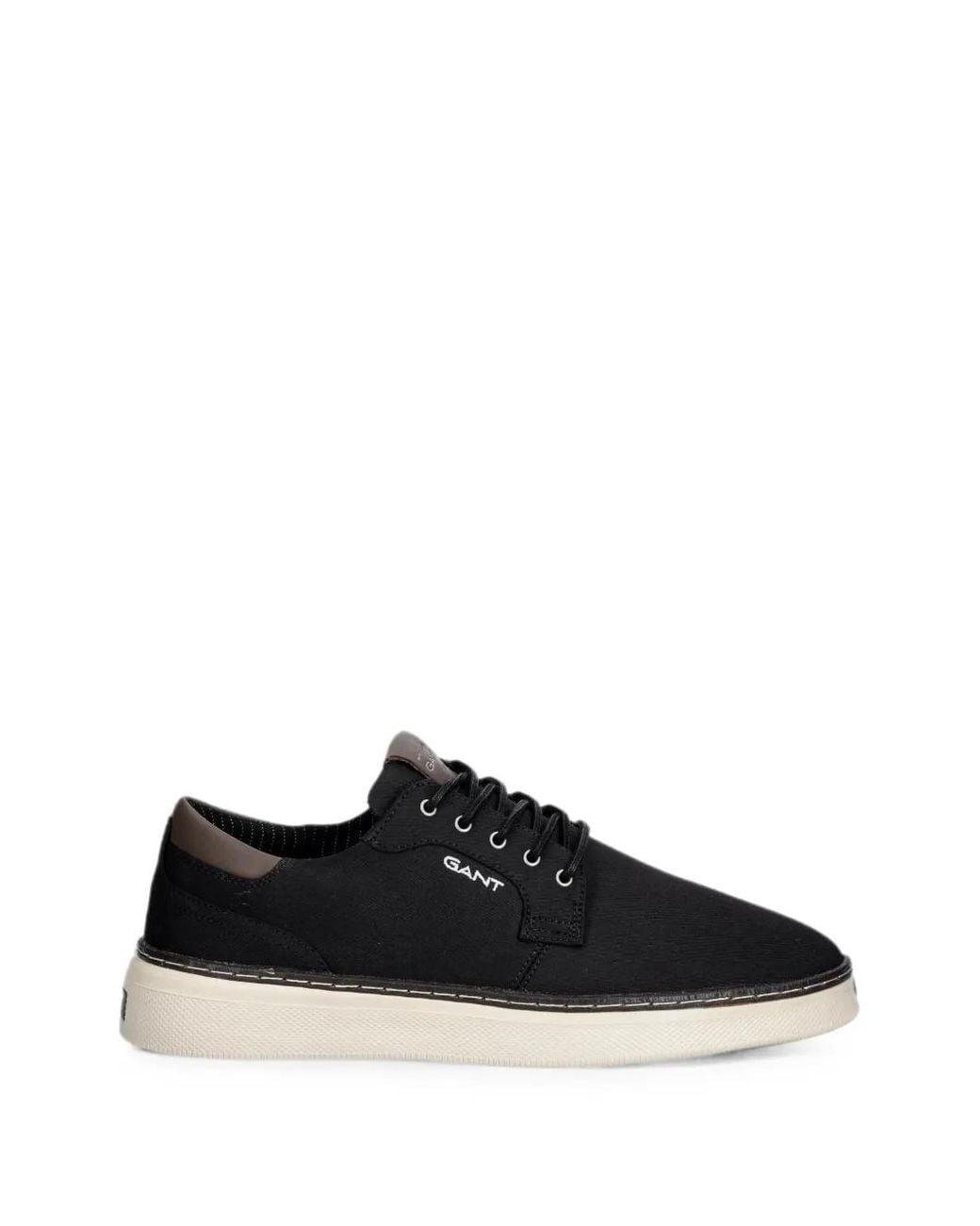Gant Black Lace-Up Logo-Print Sneakers for men