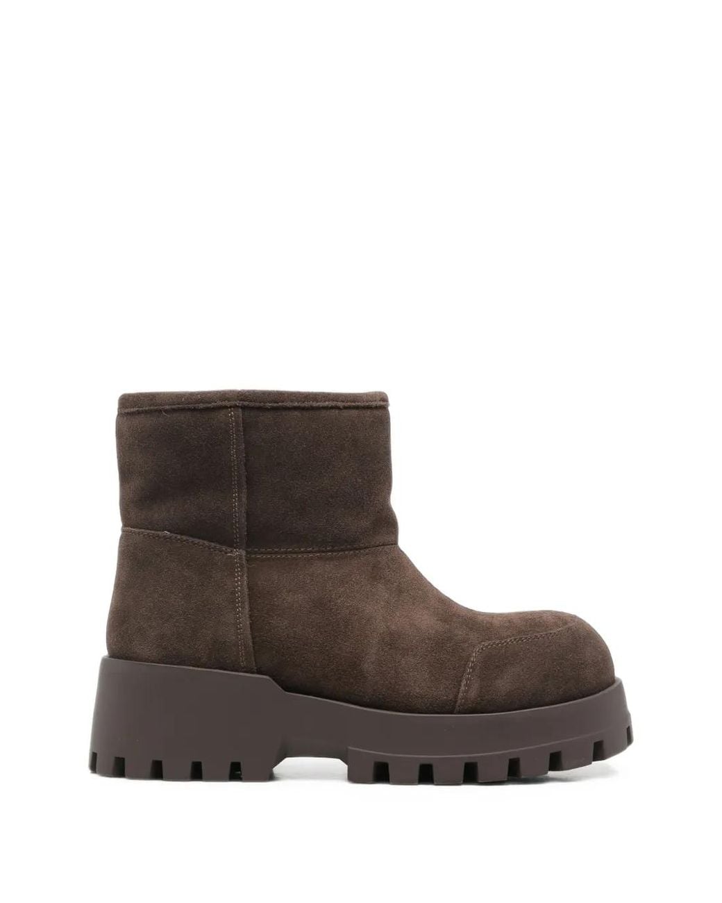 SERGIO MORETTI FIRENZE Brown Chunky-Sole Ankle Boots