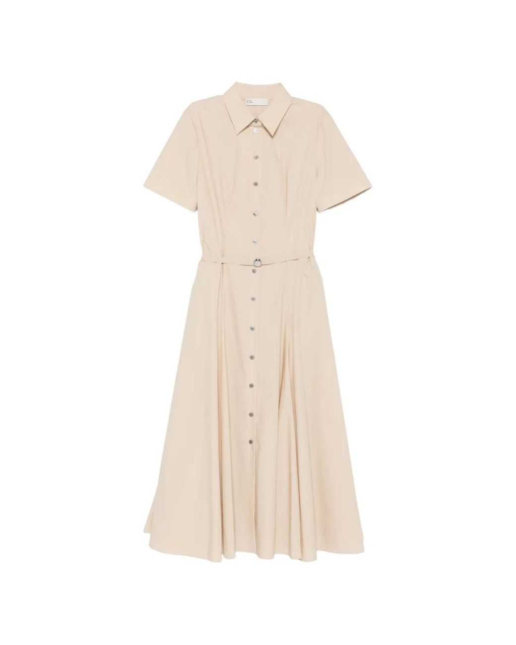 Tory Burch White Cotton Shirtdress