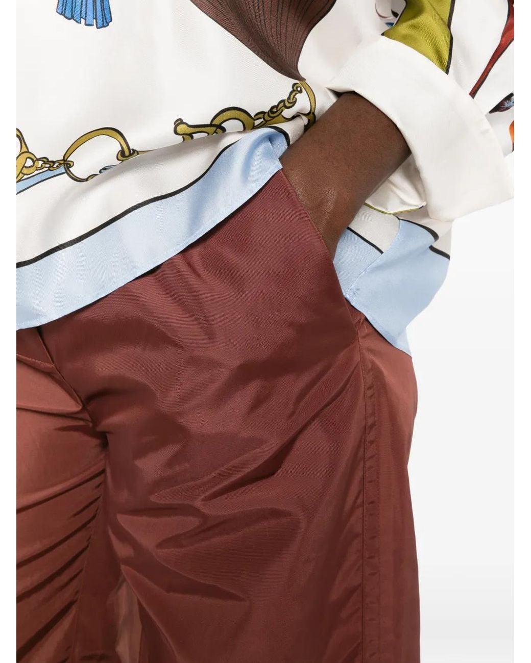 Dorothee Schumacher Red Sporty Elegance Drawstring Track Pants