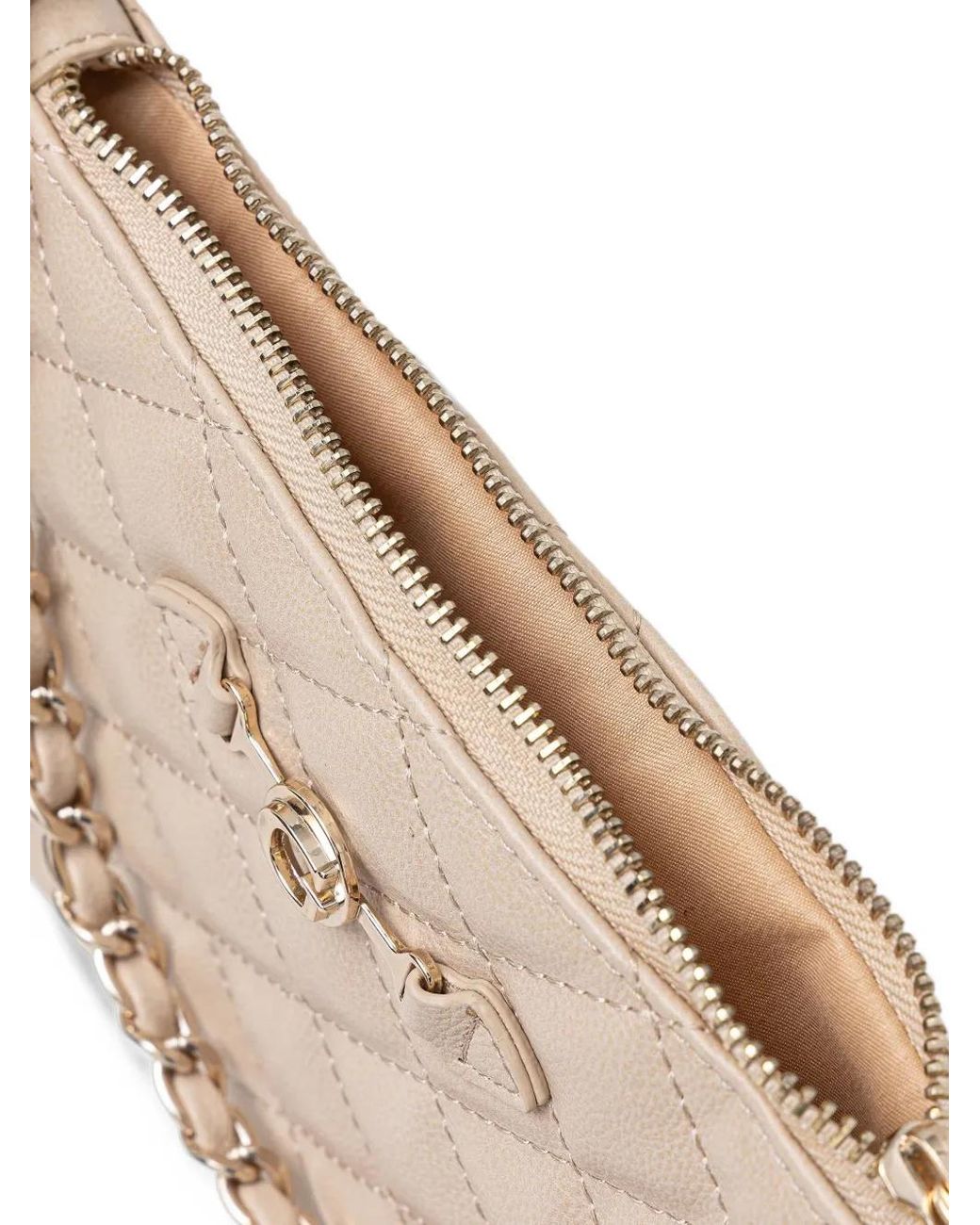 Borsa Tote Con Placca Logo di Guess in Natural