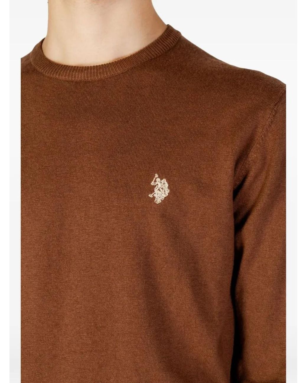 U.S. POLO ASSN. Brown Sweat À Logo Brodé for men